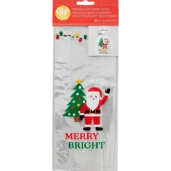 Wilton Traktatiezakjes Kerstman Merry & Bright 20st