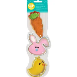 Wilton Uitsteker Pasen Kuiken/Konijn/Wortel Set/3