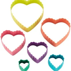 Wilton Uitstekers Hart Dubbelzijdig Set/6
